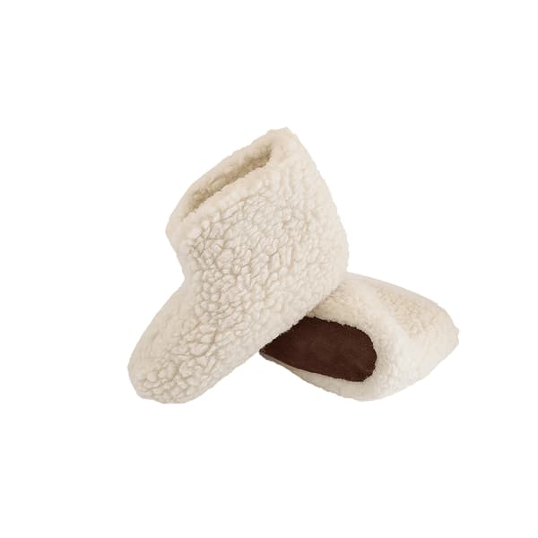 Fluffig Ullstövel (100% ren ull) – Modell Vit White EU 37