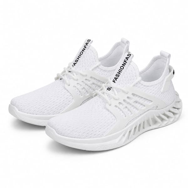 Sneakers för män, med ovandel som andas Svart