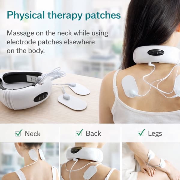 Nakkemassage m/puls - 6 programmer/16 niveauer