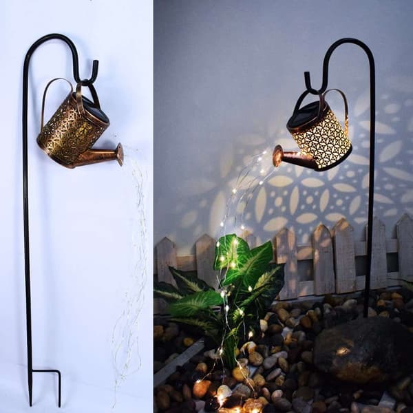 Solcelle vandkande LED-lampe til haven
