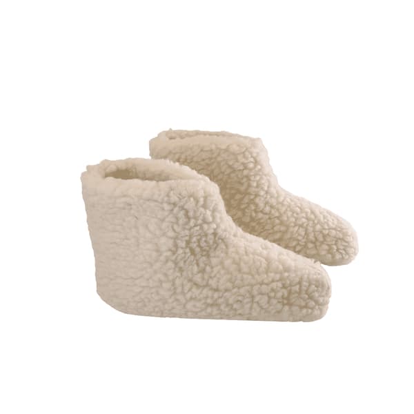 Fluffig Ullstövel (100% ren ull) – Modell Vit White EU 37