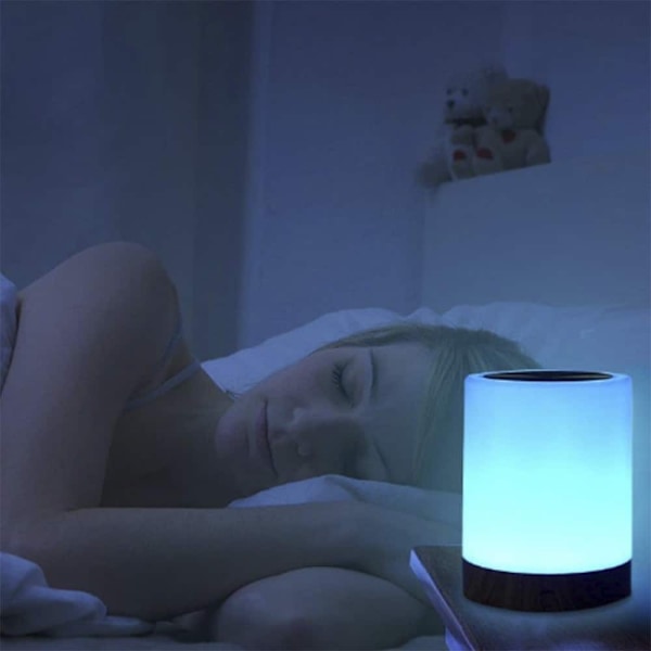 LED-dimbar bordslampa med touch &amp; RGB-färgförändring
