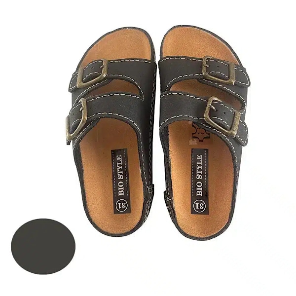 Sandaler för barn med remmar, modell Bio Style - brun eller marinblå Marinblå