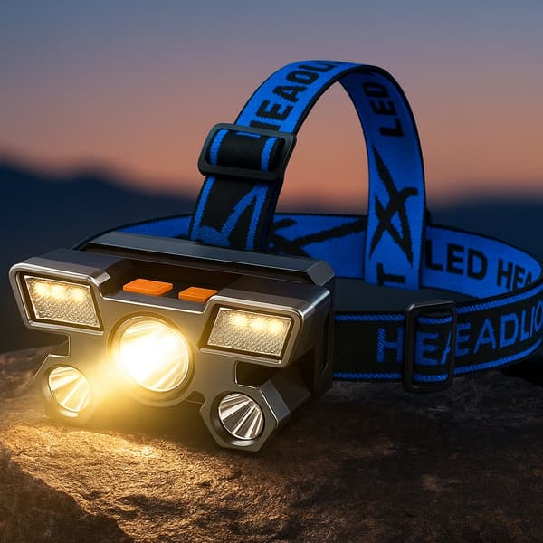 Hodelykt 300 lumen, vannavvisende – 4 lysmoduser