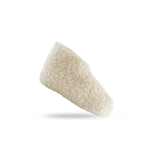 Fluffiga ulltofflor (100% ren ull) – Modell Vit White EU 39