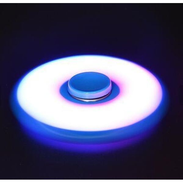 Fidget Spinner med LED Lys Svart