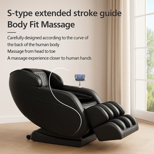 Massagestol 8D - S-teknologi, Zero Gravity och Värmebehandling - Model S9