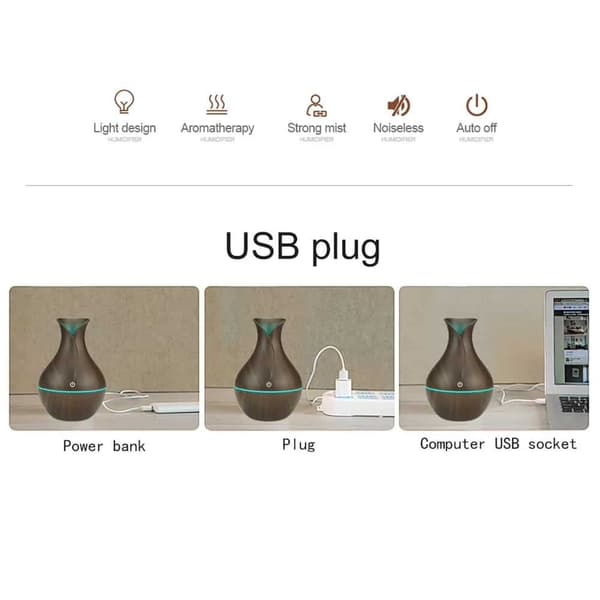 Aroma Diffuser – 130 ml med elegant design Ljusbrun