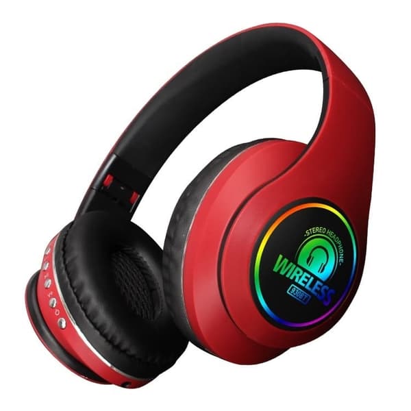 Bluetooth Stereo Høretelefoner m/mikrofon (flere farver) Red