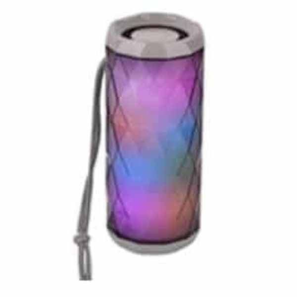 Bluetooth-högtalare 5W med coola LED-ljuseffekter och dubbel bas Svart