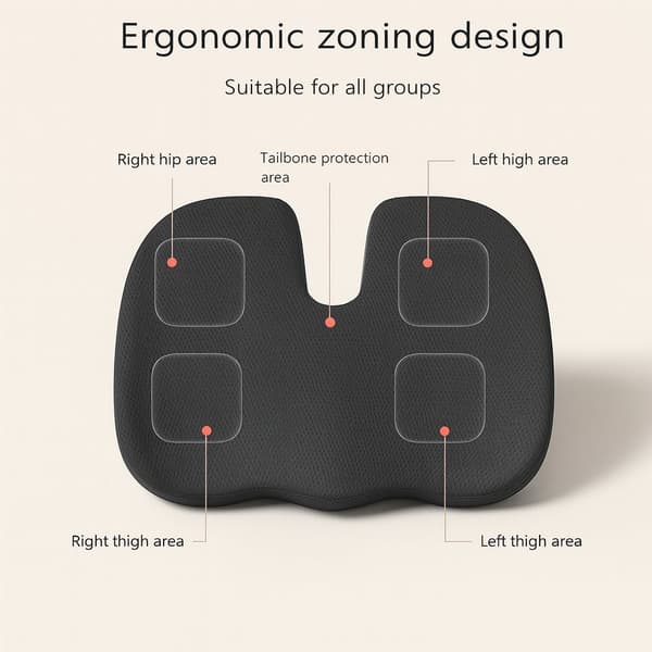 Ergonomisk Memory Foam Sittkudde