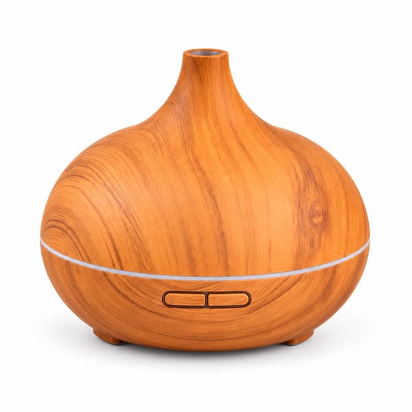 Aroma Diffuser – 500 ml med trælook Ljusbrun