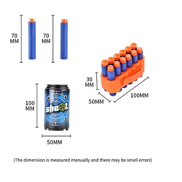 Soft Bullet "Super Shoot" - 4 olika, supercoola pistoler - 9002A-3