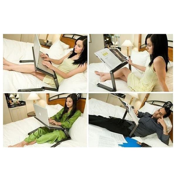 Laptop Bord Justerbart Black