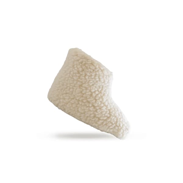 Fluffy ullstøvel (100% rent ull) – Modell Hvit White EU 38