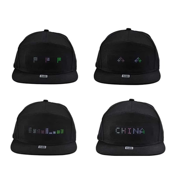 Keps med LED-display - Bluetooth -