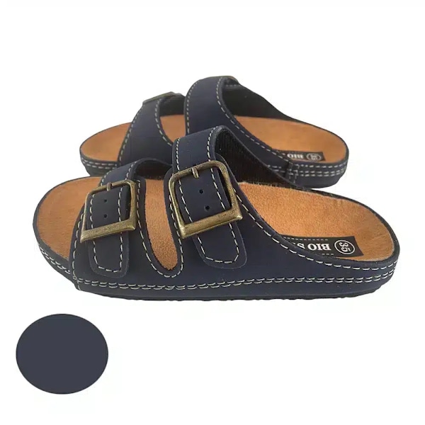 Sandaler för barn med remmar, modell Bio Style - brun eller marinblå Svart