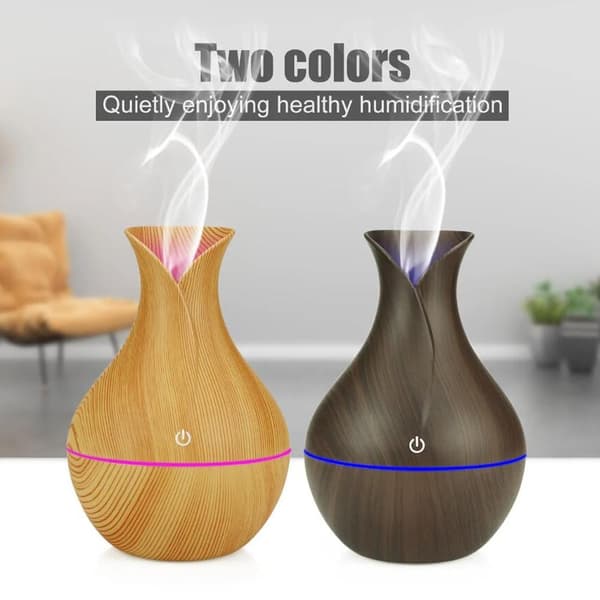 Aroma Diffuser – 130 ml med elegant design Mörkbrun