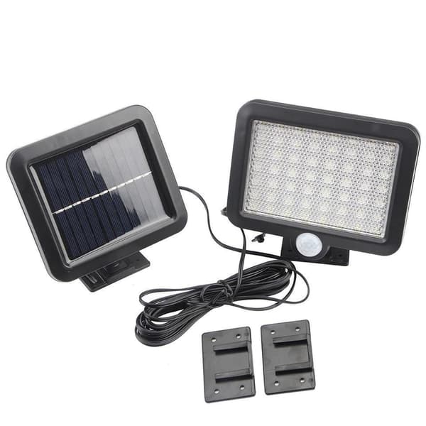 Solcelle-LED-lampe med bevegelsessensor