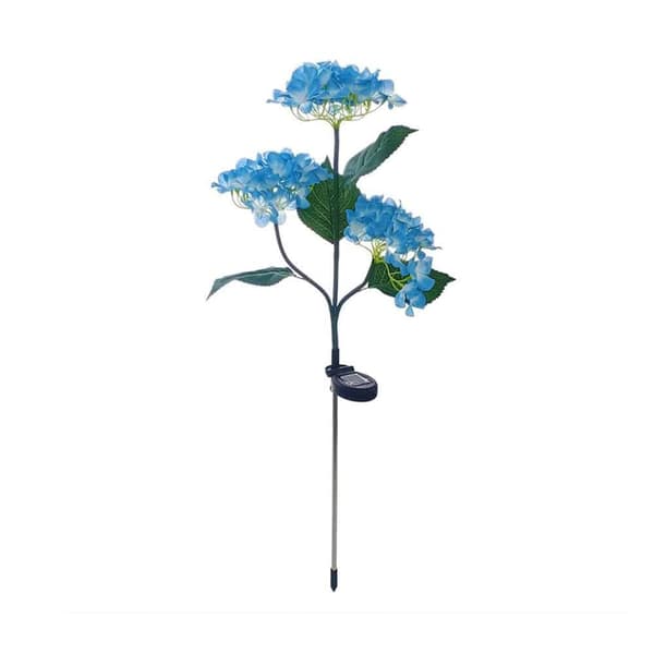 Solcelle-hortensia havelamper Lilla