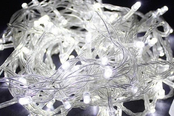 LED-lyskæde solcelle drevet m/100 LED (flere farver) - 9 meter Red