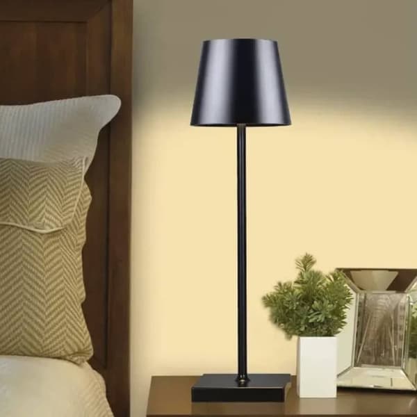 Bordlampe LED m/touch - ledningsfri - 4 farver Silver