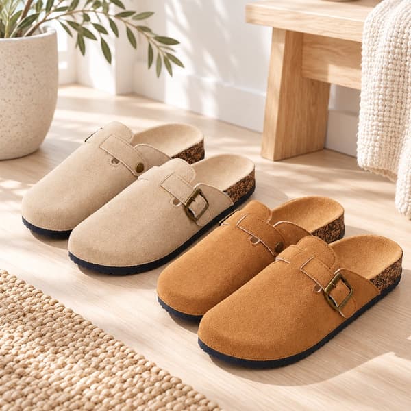 Komfortable Clogs – Blød Pasform og Klassisk Design mörkbeige