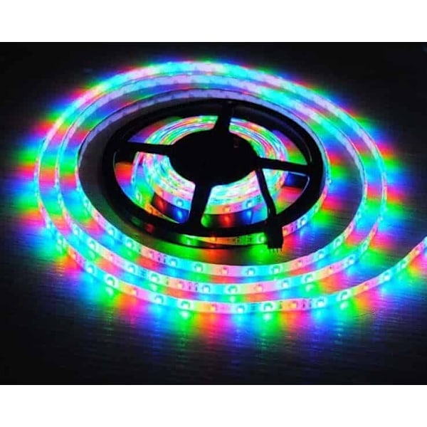 LED Strip ljusslinga på 10 meter med Bluetooth, fjärrkontroll och musiksensor