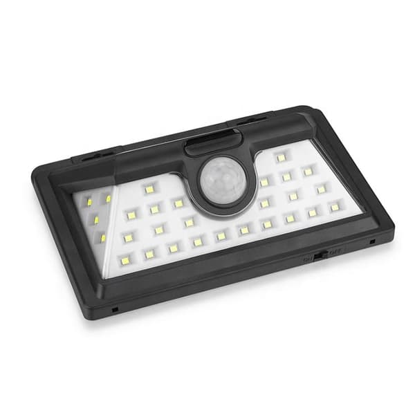 LED solcellevegglampe med sensor