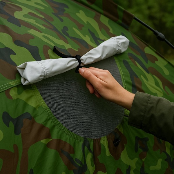 Quick-Up Camouflagetält för 3–8 personer Green Quick-Up Camouflagetält för 3–8 pers