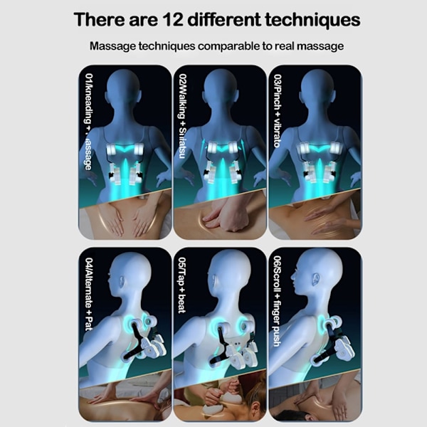 Massagestol 4D Lyx+ med SL-teknik, Värmeterapi, Röstkontroll & Touchskärm
