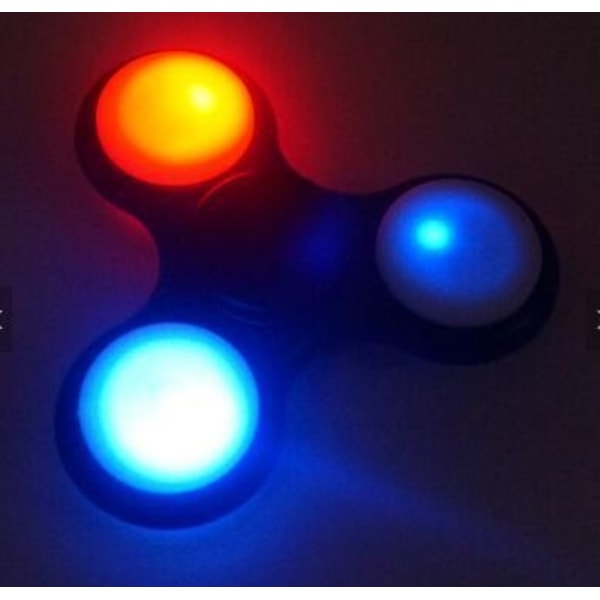 Fidget Spinner med LED Lys Röd