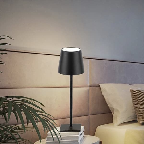 Bordlampe LED m/touch - ledningsfri - 4 farver Silver