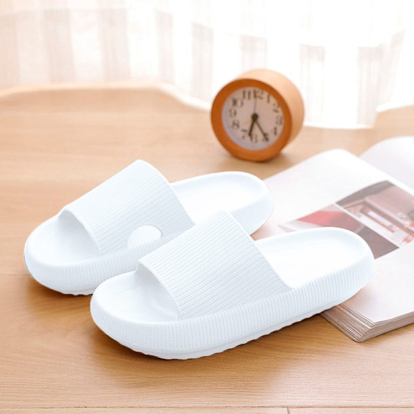 Tofflor - Stilfulla &amp; Mjuka för Dam/Herr - flera färger (känd som Happy Flops) Pink 42/43