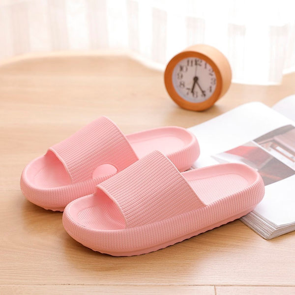 Tofflor - Stilfulla &amp; Mjuka för Dam/Herr - flera färger (känd som Happy Flops) Beige 34/35
