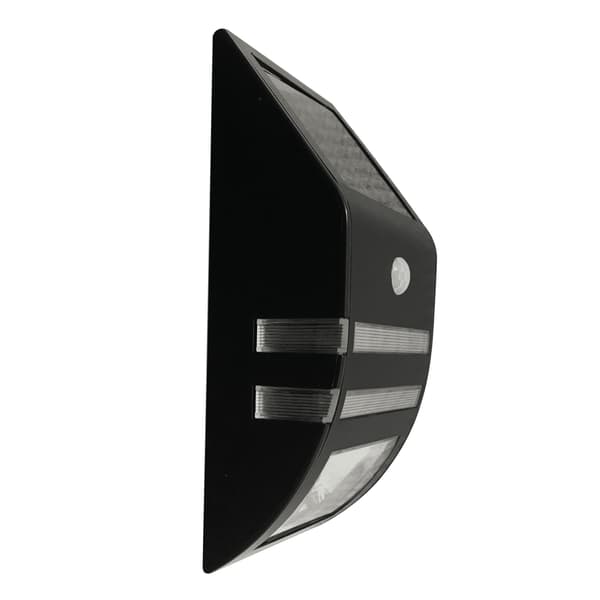 LED-solcelle væglampe m/sensor (sort eller sølv) Silver