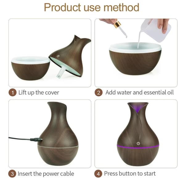 Aroma Diffuser – 130 ml med elegant design Ljusbrun