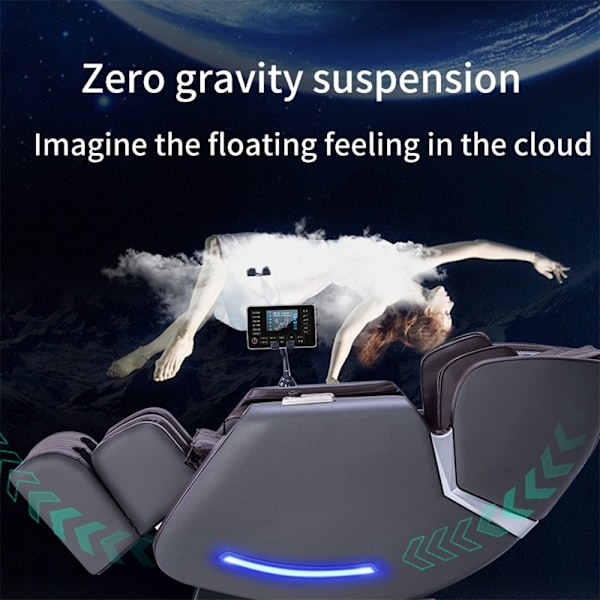 Massagestol 4D Lyx+ med SL-teknik, Värmeterapi, Röstkontroll & Touchskärm