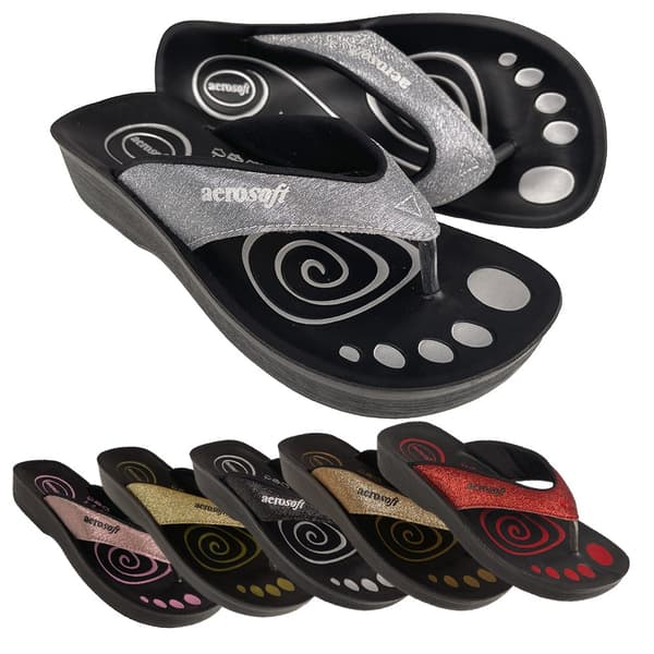 Sandaler Aerosoft - Model 825 m. glimmer - Silver EU 36 / Silver