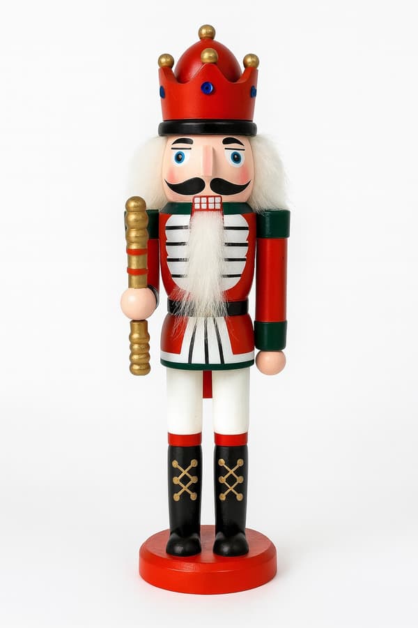 Nötknäpparfigurer i trä – 24 cm – 4 olika figurer multifärg