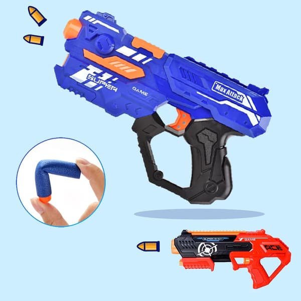 Soft Bullet "Super Shoot" - 4 olika, supercoola pistoler - 9002A-3