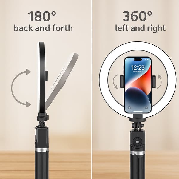 Ring Light med remote & stativ – 3 farvetemperaturer – P220-Q
