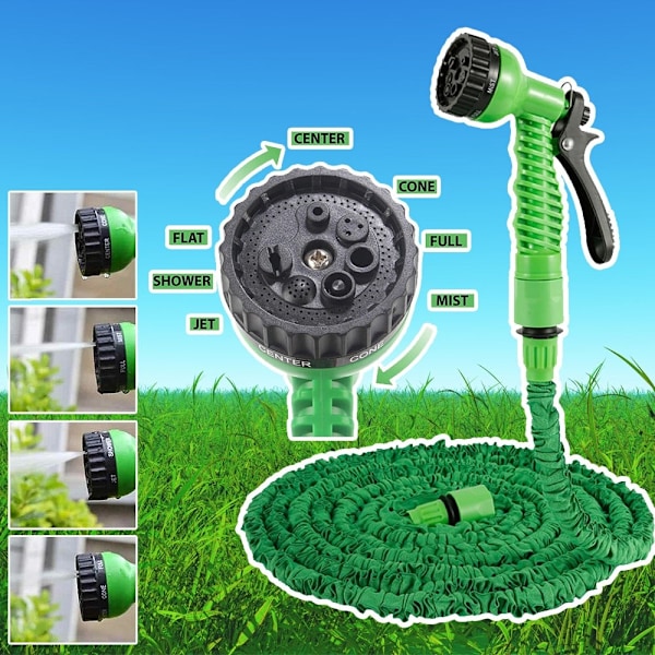 Magic Hose flex trädgårdsslang / vattenslang - grön eller blå - flera längder - Green Magic Hose flex trädgårdsslang / vat