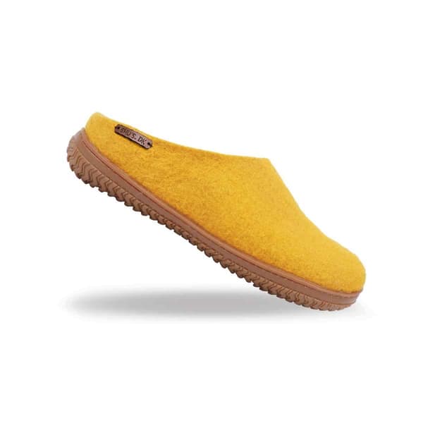 Ulltofflor (100% ren ull) med gummisula Denim EU 43