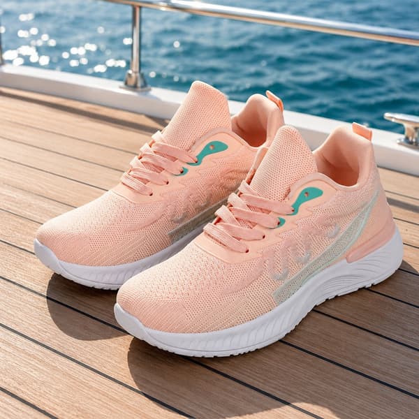 Sneakers til kvinner, med pustende Flyknit-overdel Grå