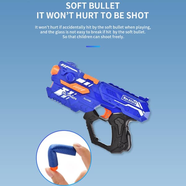 Soft Bullet "Super Shoot" - 4 olika, supercoola pistoler - 9002A-3