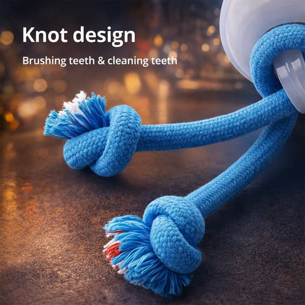 Smart Aktivitetsbold til Hunde – Automatisk & Interaktiv Blå
