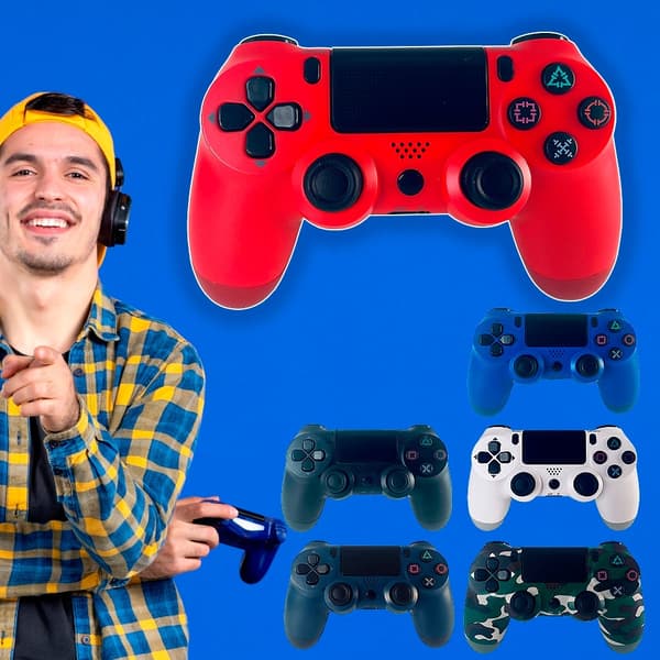 PS4 Trådløs Kontroller med Touchpad og Vibrasjon mörkblå