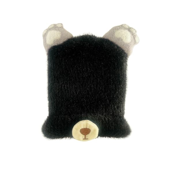 Koselige plysjstrikkede luer Black one size