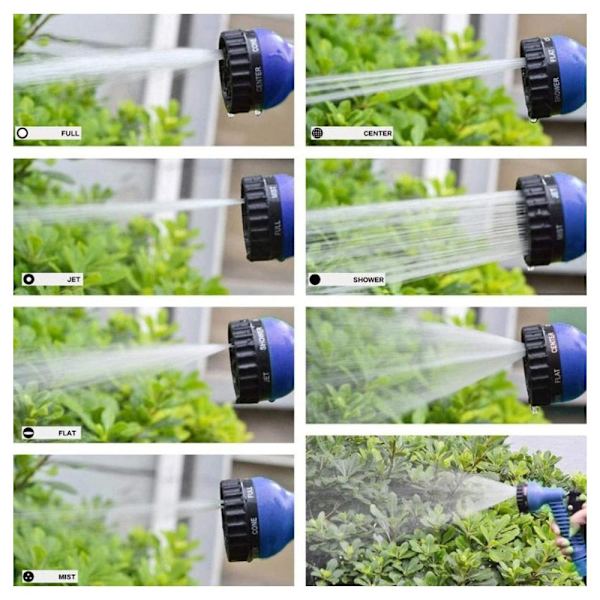 Magic Hose flex trädgårdsslang / vattenslang - grön eller blå - flera längder - Green Magic Hose flex trädgårdsslang / vat